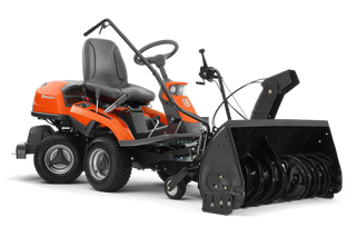 Rider 300 with snow thrower